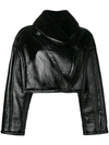 DROME cropped biker jacket