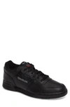 Reebok Men's Workout Plus Leather Lace Up Sneakers In Black/ Charcoal
