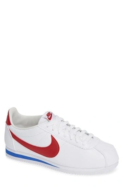 Nike Cortez Basic Leather Trainer In White