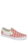 Vans Og Classic Canvas Slip-ons Lx In Racing Red/ White