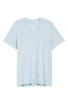 James Perse Short Sleeve V-neck T-shirt In Cherrywood