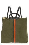 CLARE V MARCELLE SUEDE BACKPACK,HB-BP-MP-100011-ARMY