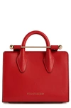 Strathberry Midi Leather Tote - Red In Ruby