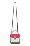 THE VOLON BASIC ALICE LEATHER BOX BAG - RED,B18500381
