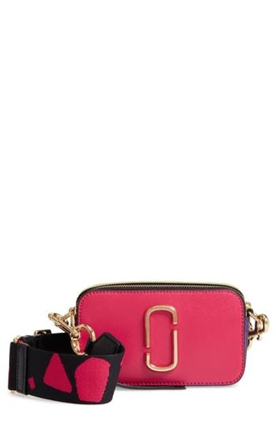 Marc Jacobs Snapshot Colorblock Camera Bag In Peony Multi/gold