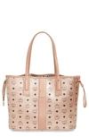Mcm Medium Liz Reversible Shopper - Grey In Phantom Grey
