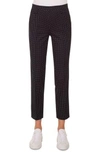 Akris Punto Franca Polka-dot Stretch Polka-dot Pants In Black/ Cream