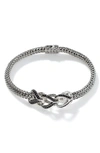 John Hardy Sterling Silver Classic Chain Black Sapphire & Black Spinel Small Bracelet, 5mm In Silver