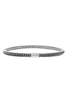 LAGOS CAVIAR HEMATITE BEAD BANGLE BRACELET,05-81242-NL