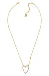 ADORE CRYSTAL POINTED HEART NECKLACE,5303081