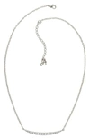 ADORE CURVED CRYSTAL BAR NECKLACE,5259849