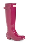 Hunter Original High Gloss Boot In Violet/ Violet
