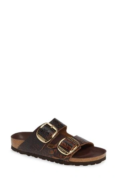 Birkenstock Arizona Big Buckle Gator Sandals In Multi