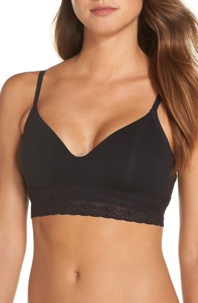 Natori Bliss Perfection Contour Soft Cup Bra 723154 In Black