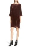 EILEEN FISHER VELVET SHIFT DRESS,F8VL-D3467M