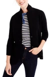 Jcrew Merino Sweater Blazer In Heather Khaki