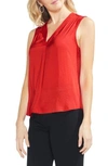 VINCE CAMUTO V-NECK RUMPLE SATIN BLOUSE,9158010