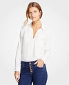 ANN TAYLOR SLIM CAMP SHIRT,487414