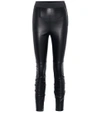 Dolce & Gabbana Leather Leggings In Black