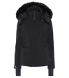 MONCLER ENTOVA FUR-TRIMMED DOWN JACKET,P00333167