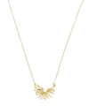 ALEX MONROE GOLD-PLATED NEST STRUCTURE HALF CIRCLE NECKLACE