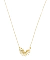 Alex Monroe Gold-plated Nest Structure Half Circle Necklace In Gold