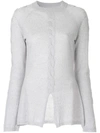 ONEFIFTEEN TWIST FRONT KNITTED TOP