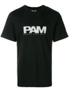 PERKS AND MINI PAM PERKS AND MINI PRINTED LOGO T-SHIRT - BLACK