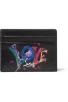 CHRISTIAN LOUBOUTIN PRINTED LEATHER CARDHOLDER