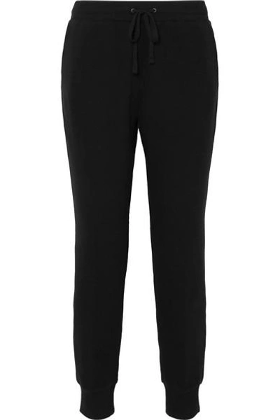 Madewell Stretch-cotton Terry Track Trousers In Black