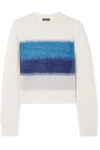 RAG & BONE HOLLAND CROPPED STRIPED KNITTED SWEATER