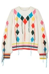 MIRA MIKATI Embroidered cable-knit sweater