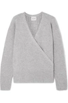 LE KASHA London wrap-effect cashmere sweater