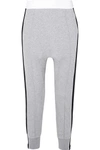 P.E NATION THE MASTER RUN STRIPED COTTON-TERRY TRACK PANTS