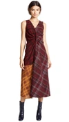 ACNE STUDIOS Mixed Media Drape Dress