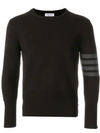 THOM BROWNE PULLOVER MIT LOGO-STREIFEN