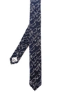 THOM BROWNE THOM BROWNE CLASSIC NECKTIE IN ANIMAL FRIENDS SILK TIE JACQUARD - BLUE