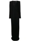TOM FORD Sable lace-up gown