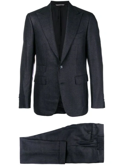 Canali Tailored Two Piece Suit - Blue