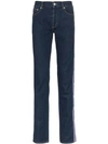 Givenchy Logo Band Slim-fit Jeans In Blue