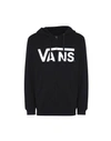 Vans Logo-print Fleece-back Cotton-jersey Hoodie In Black