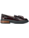 TOD'S tasseled flatform loafers