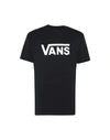 Vans Logo-print Cotton-jersey T-shirt In Black
