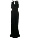 VERSACE VERSACE COLLECTION EMBELLISHED GOWN - BLACK