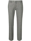 VERSACE VERSACE COLLECTION STRIPE TRIM TROUSERS - GREY