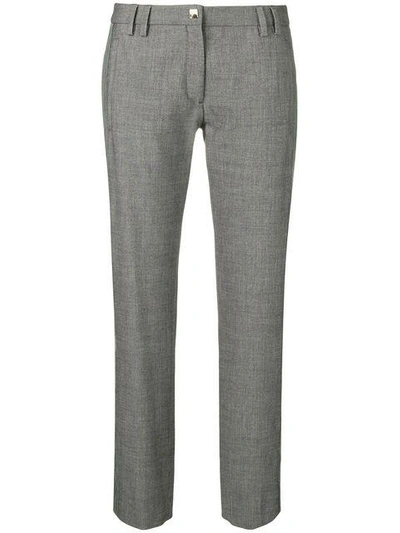 Versace Collection Stripe Trim Trousers - Grey