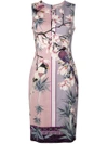 VERSACE floral-print dress