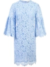 GANNI GANNI LACE SHIFT DRESS - BLUE