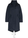 CALVIN KLEIN 205W39NYC CALVIN KLEIN 205W39NYC REVERSIBLE COAT - BLUE