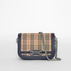 BURBERRY The 1983 Check Link Bag with Leather Trim,40782281